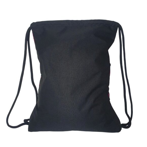 Adidas Alliance II Sackpack Backpack Pink Black Drawstring Gym Bag Mesh Pocket - Picture 6 of 7